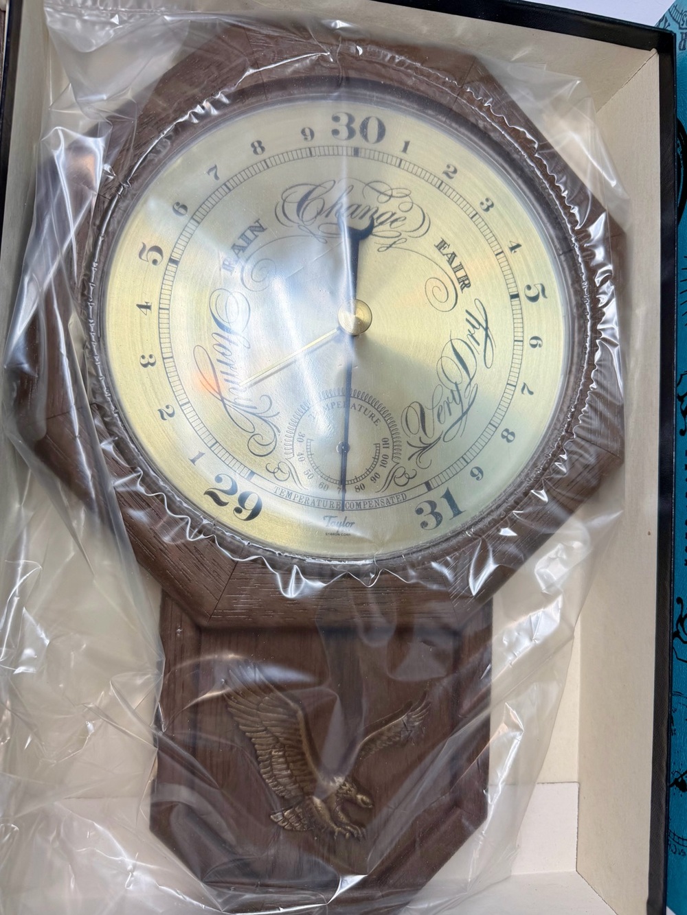 Vintage Taylor Concord Wall Barometer & Thermometer – New Old Stock